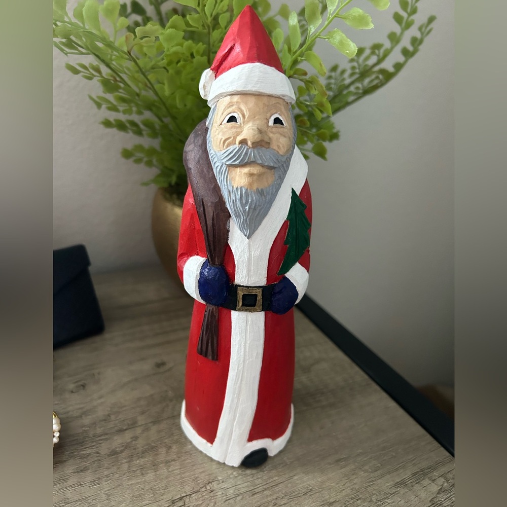 Wood carved Santa